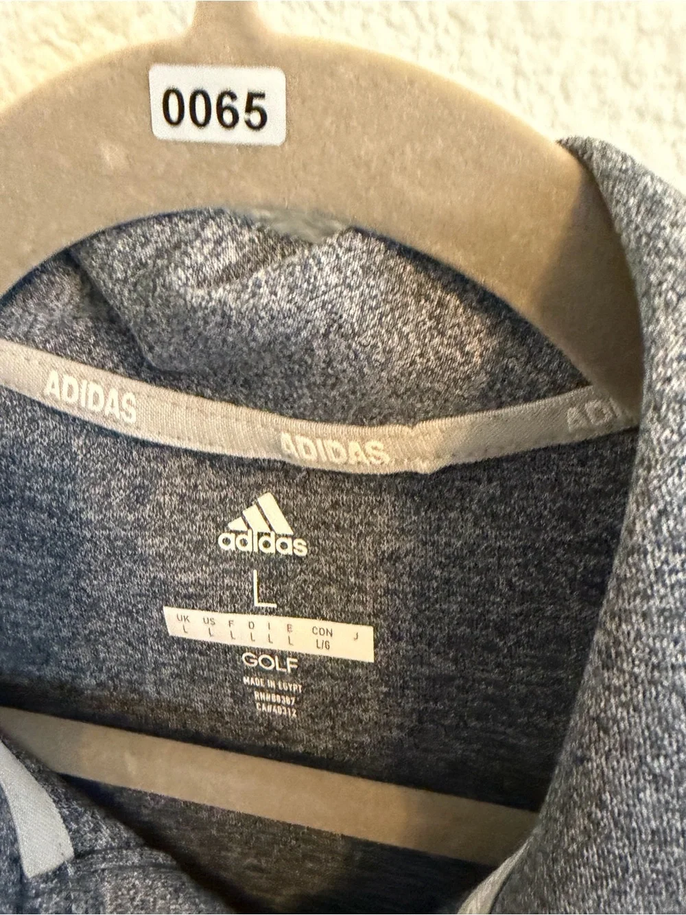 adidas Men’s Dark Heather Gray Performance Polo
